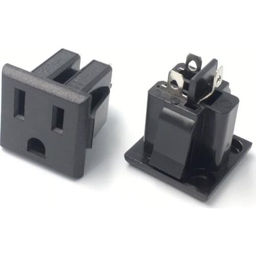 Black Copper CE industrial 5-15R outlet American standard US power receptacle 250V 10A 125V 15A universal AC power socket SS-6B