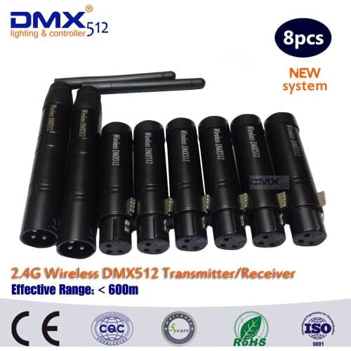 DHL Free Shipping wireless rgbw dmx 512 controller / wireless Transmitter / wireless dmx sender and receiver