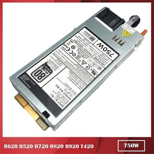 For Server Power Supply for Dell R620 520 720 820 920 T420 5NF18 E750E-S0/S1 F750E-S0 D750E-S1 D750E-S3 750W