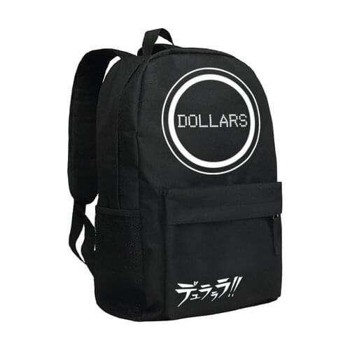 Durarara!!! Cosplay Backpack DRRR Cartoon Luminous Bag Anime Oxford Schoolbag