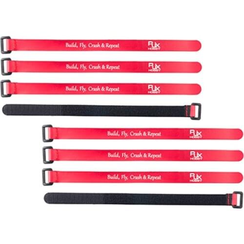 Battery Cable Tie 8pcs Non-Slip High Strength Fasteners Battery Straps 250X15mm for RC Multirotor FPV Quadcopter Racing Drone