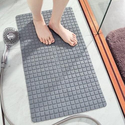 Large size PVC toilet suction cup mat household toilet bath shower mat bathroom bathtub non-slip mat