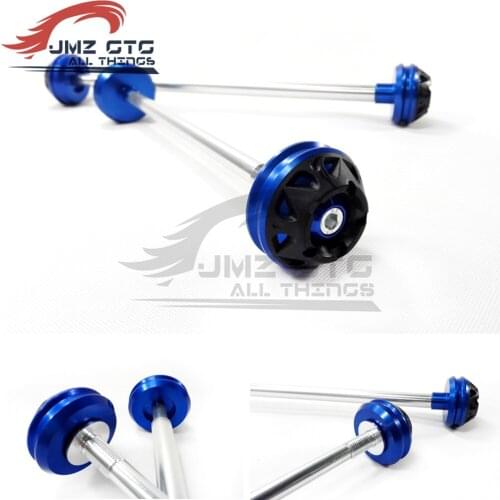 Motorcycle Front Rear CNC Wheel Axle Fork Crash Protector Slider Stand Screw For DUCATI 696 796 795