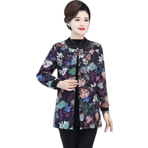 Middle-Aged Mom Autumn Jacket 2021 Women Loose Large Size 5XL Thicken Coat Middle-Aged Female Spring Cotton And Linen Overcoat