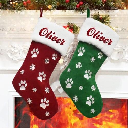 Dog Stocking Personalized Christmas Custom Dog Stocking Christmas Stocking for Dog Christmas Stocking for Pets Dog Owner Gift