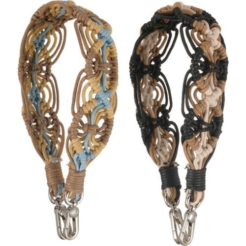 Handmade Rope Knit Women Bag Straps Replacement for handbags Parts Accessories diy Shoulder Bags Belt Luxury correa bolso STP276