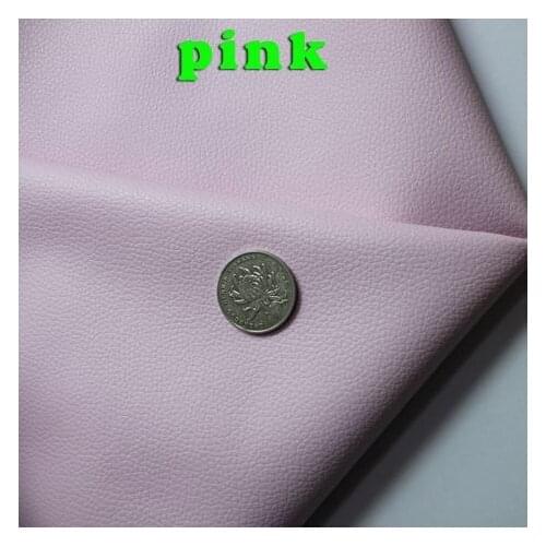 Pink Small Lychee Pu Leather Faux Leather Fabric Pu Artificial leather Upholstery Leather Sold By The Yard Free Shipping