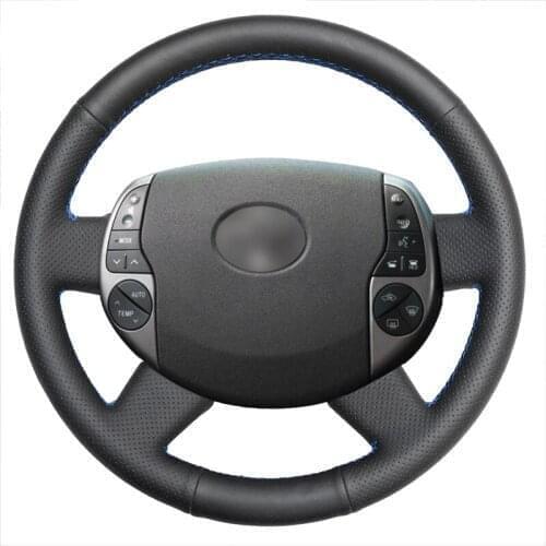 Hand-stitched Black PU Faux Leather Car Steering Wheel Cover for Toyota Prius 20(XW20) 2003-2009 Raum 2 2003 2004 2005-2011