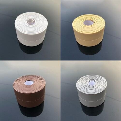 Self Adhesive PVC Waterproof Caulking Caulk Tape for Kitchen Bathroom Toilet Shower Sink bathtub Sealing and Repairing