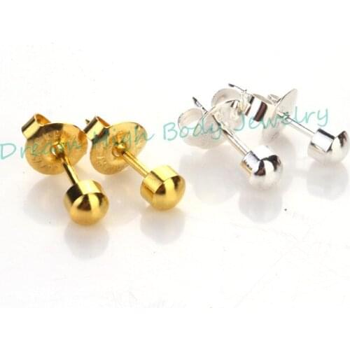 New Arrive Earring Ear Stud Piercing Gun 4mm Gold Sliver Color Cone Get Ears Pierced Pierce Tool For Girl Kit Shipping Round