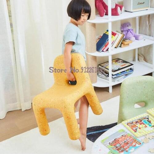 Nordic Childrens Chair Net Red Home Small Chair Backrest Outdoor Kindergarten Bench Baby Small Chair Low Stool