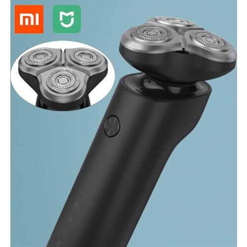 Xiaomi Mijia Men Electric Shaver Flex Razor Head 3 Dry Wet Shaving Washable Main-Sub Dual Blade Turbo+ Mode Comfy Clean