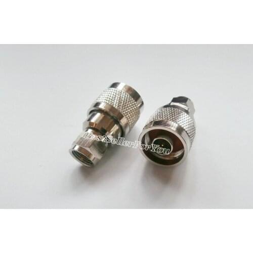 1Pcs N Male Plug To F Type Male RF Adapter Coax Connector Straight 50ohm