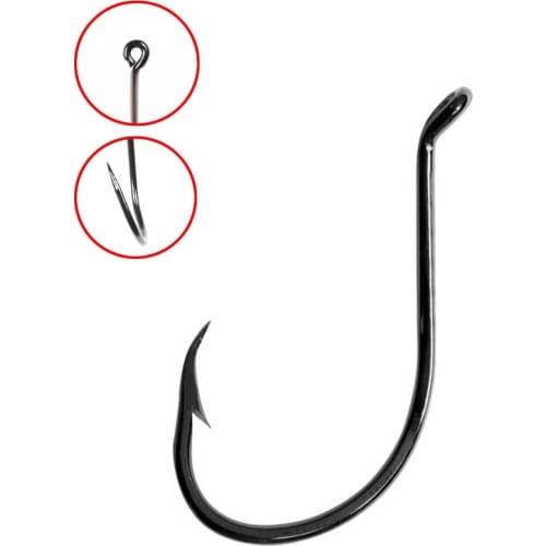 10PCS 5/0 6/0 Chemical Sharpen Reversed Forged Shank Classic Beak Octopus Hook Saltwater Fishing Hook Black Color 92553NP-BN