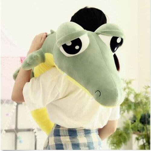 110cm / 43.3 inch big eyes crocodile pillow plush toy cute soft lizard pillow comfort doll stuffed animal