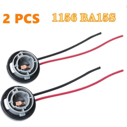 2X 1156 382 Bulb Socket BA15S Lamp Holder P21W Adapter Base Connector Car Light Base Auto Led Lights Bulb Socket Connector