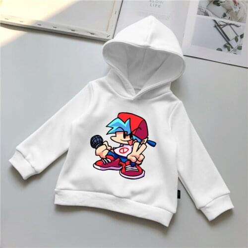 2021 Friday Night Funkin Baby Hoodies Kids Cartoon Children Boys Clothes Sweatshirt Harajuku Streetwear Tops Polyester Hoodies
