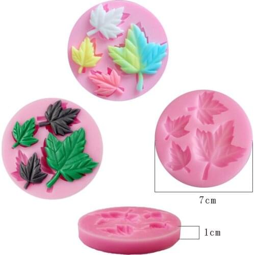 3D leaf silicone cake decorating tool silicon mold Jelly/Pudding Mold Eco-Friendly Cookie Tools kitchen accessories