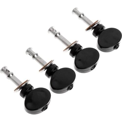 Ukulele Strings Tuning Pegs Pin Machines Tuners Friction Ukelele New Black 4PCS