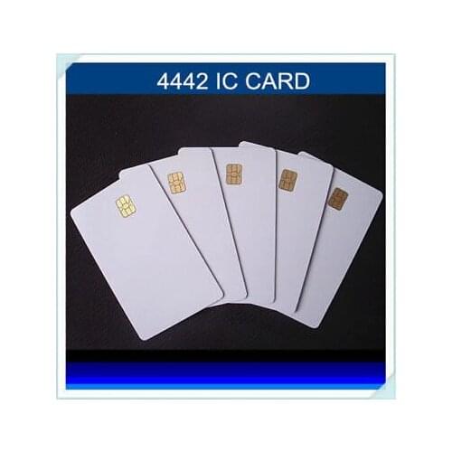 5/10/20 pcs Contact IC card SLE4442 Chip Smart Card PVC White No Printing