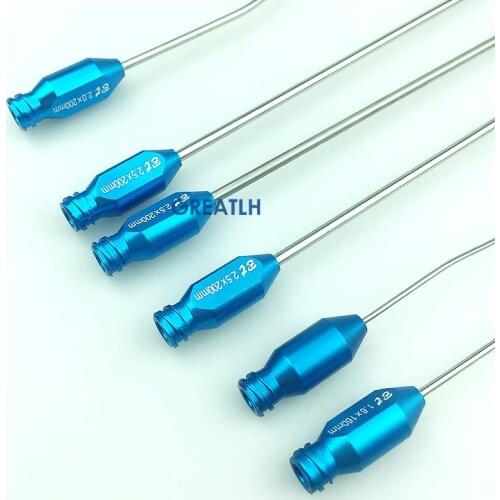6pcs/set Liposuction Cannulas Needles with Suction Handpiece Autoclavable for Abdomen Liposuction Tools sterilization body slim