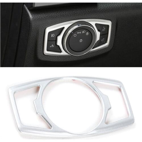 Car Accessories 1 PC Headlight Lamp Switch Cover Trim Prevent Scratches & Wear 2 Colors Fashion For 2015-2020 F/ord F150 Mustang