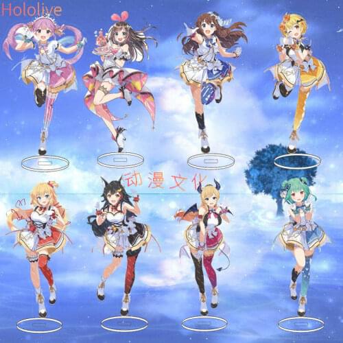 Anime Vtuber Hololive Kizuna AI kaguya luna Mirai Acrylic Figure Stand Display Model Plate Tabletop Decor Cosppay Cartoon Gifts