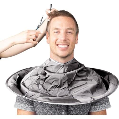 DIY hair cutting cloak umbrella cloak hair cutting cloak wrapped hair shaving apron hairdresser barber robe cover household clea
