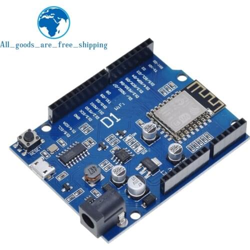 ESP-12E WeMos D1 UNO R3 CH340 CH340G WiFi Development Board Based ESP8266 Shield Smart Electronic PCB For Arduino Compatible IDE