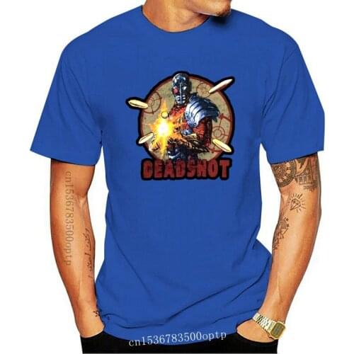 Deadshot Auf Zielharajuku Streetwear Shirt Mencomics Lizensiert Erwachsenen T Shirt