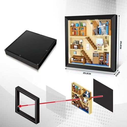 Classic Painting MOC Sets Model Building Kits Creative Blocks Kids Toys Chilaren Bricks Castle House Art Decorate