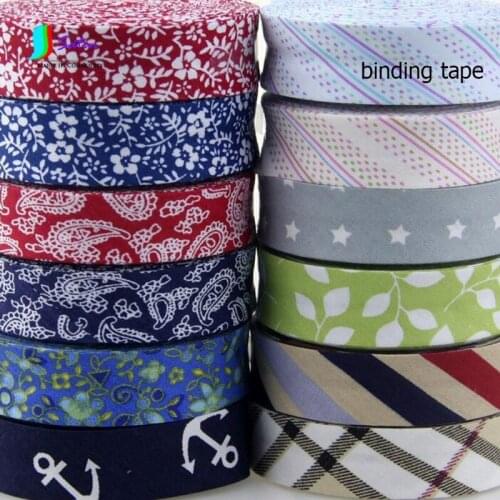 DIY Handmade Edging Cloth Chinese Red Floral Blue And White Porcelain Fresh Cotton Twill Print Width 20mm Beautiful S404P