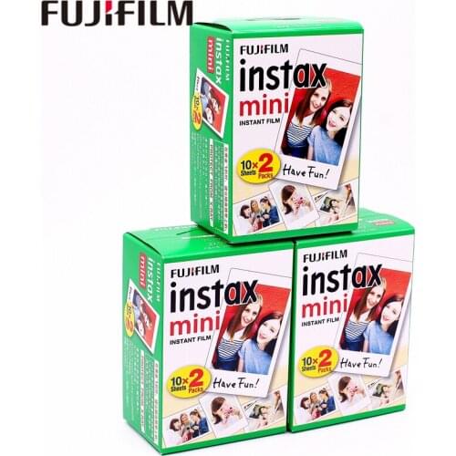 Original Fuji Fujifilm Instax Mini 8 Film 60 pcs White Edge Photo Papers For 9 7s 8 90 25 55 Share SP-1 SP-2 Instant Camera