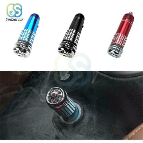 12V 5W Mini Car Air Purifier Vehicle Air Freshener Mini Auto Car Fresh Air Anion Lonic Purifier Oxygen Bar Ozone Lonizer Cleaner