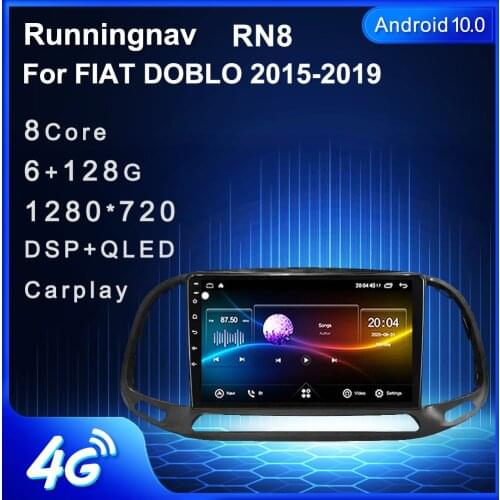 Runningnav For FIAT Doblo 2015-2019 Android Car Radio Multimedia Video Player Navigation GPS