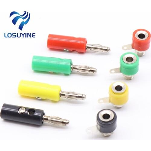 1male and Female J072 4mm Banana Plug Male and Female to Insert Connector Banana Pin DIY Model Parts Free Shipping