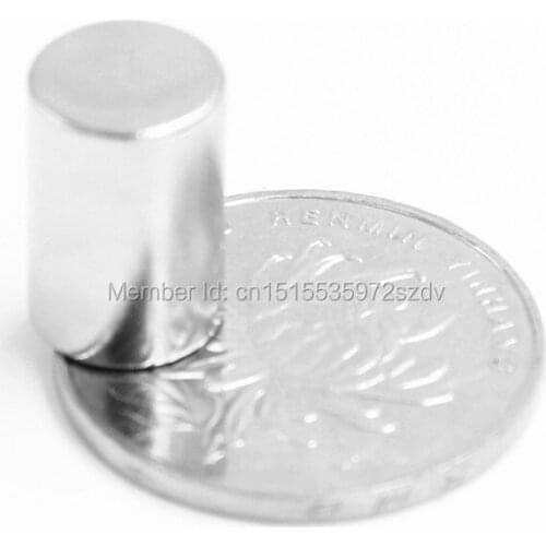 50pcs Strong Round Dia 10mm x 15mm N35 Rare Earth Neodymium Magnet Art Craft Fridge 10x15mm