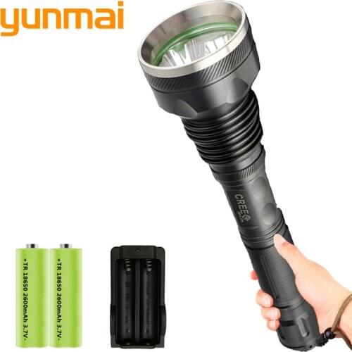 Cree 3 pieces set XM-L T6 high quality LED powerful flashlight Torch18650 battery aluminum alloy IPX6 outdoor waterproof lantern