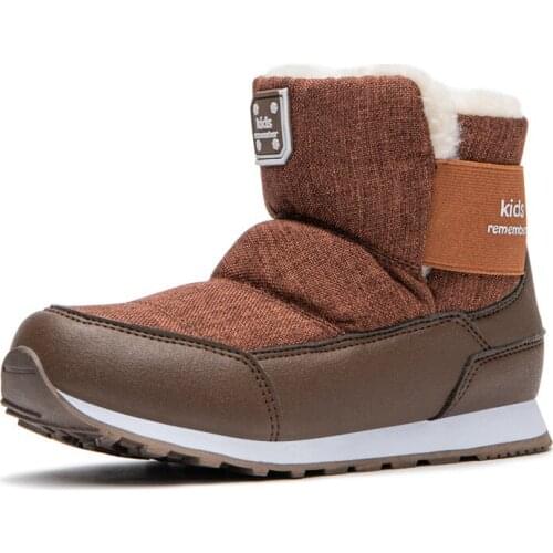 TNTN Kids Warm Plush Snow Boots Winter Waterproof Hiking Boots Outdoor Sports Sneakers Ankle Martin Boots Snow Shoes For Girls