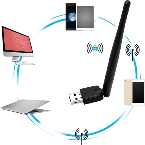 USB 2.0 150Mbps WiFi Wireless Network Card 802.11 B/g/n LAN Adapter 2.4G WiFi Dongle Receiver Adapter