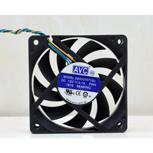 AVC DS07015T12U P046 Server Cooling Fan DC 12V 0.7A 70x70x15mm 4-wire