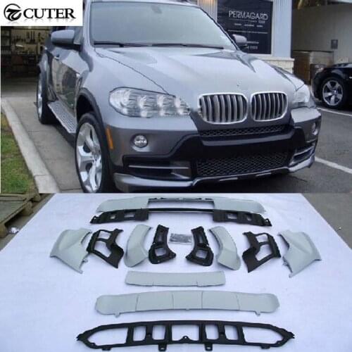 X5 E70 PP Auto Car Body Kits front lip rear diffuser For BMW E70 X5 07-11