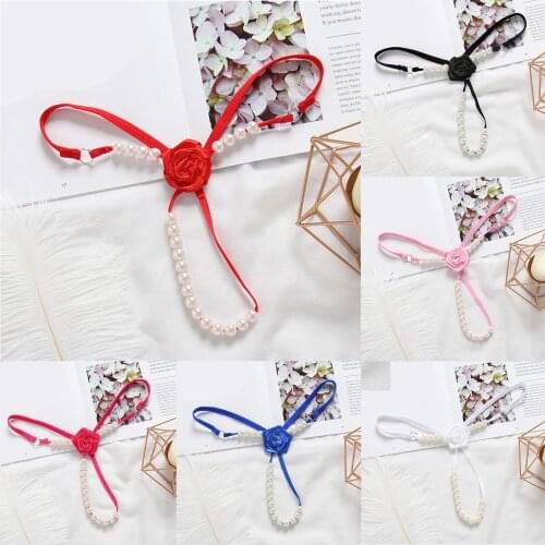 Womens Erotic Thong Pants Sexy Lace Panties Briefs G-String Low Waist Open-End Underwear Female Hollow Out Open Crotch T-Back