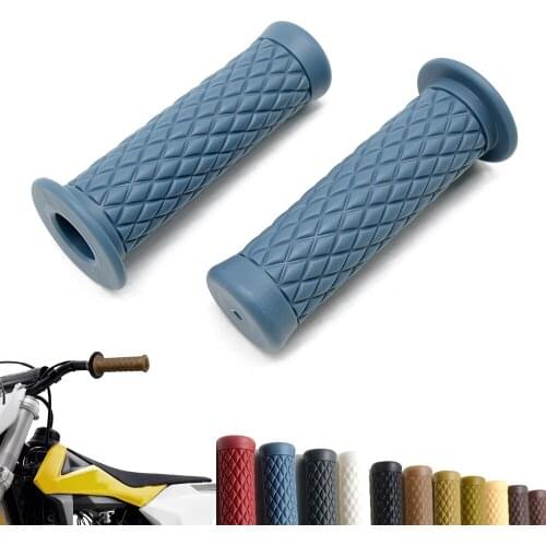 1 Pair Motorcycle Handlebars Motorcycle Custom Gel Aluminum Hand Grips 7/8 inch 22mm Moto Grips free shipping