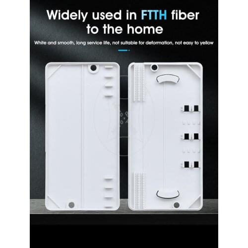 10pcs lead-in fiber optic cable protection box, fiber protection box, heat shrinkable tube protection, 2 in and 2 out fiber conn