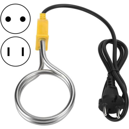 1200W Immersion Heater Stainless Steel Immersion Heater Portable Boiler Water Heating Rod for Home Travel