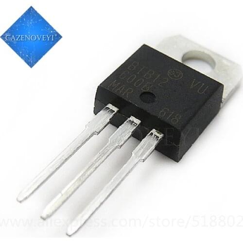 1pcs/lot BTB12-600B BTB12 600B BTB12-600BW 600V 12A TO-220 In Stock