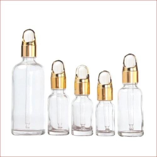 5ml,10ml,15ml,20ml,30ML,50ml,100ml transparent Glass Bottle Dropper Essential Oil Bottle, Reagent Eye Perfume bottles 100pcs/lot