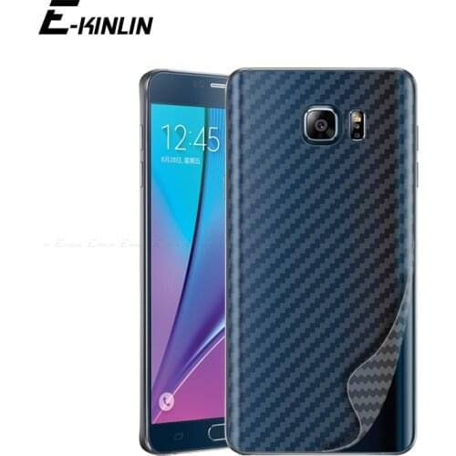 Carbon Fiber Back Cover Film For Samsung Galaxy S3 S4 S5 S6 S7 Edge S10e S9 S8 Plus Note 8 5 Screen Protector Sticker Not Glass