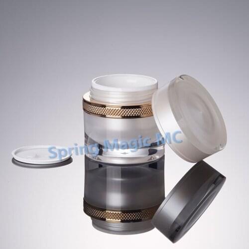 50PCS x 50g Pearl white Acrylic Cream Jars Eye Cream Bottle Face Cream Bottle Makeup Emulsion Sub-bottle Cosmetics Refillable